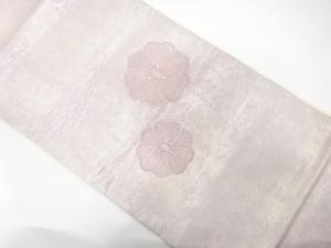 花模様　刺繍　袋帯